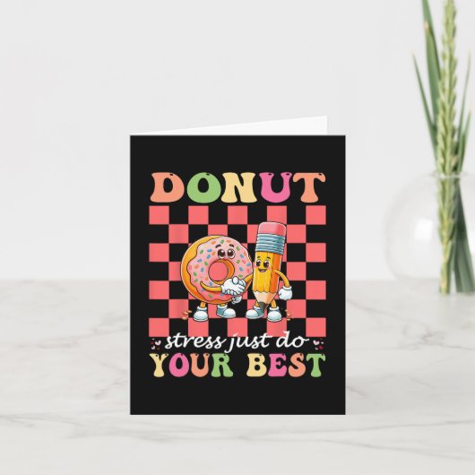 Carte Donut Stress Faites simplement votre meilleur jour (Devant)