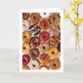 CARTE **DONUTS & CAFE** C'EST "VOTRE ANNIVERSAIRE!!!! (Fleur jaune)