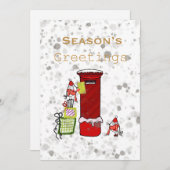 Carte Doodcard Robins Red Mailbox (Devant / Derrière)