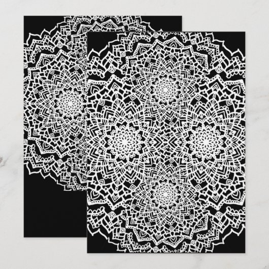 Carte Doodle (Devant / Derrière)