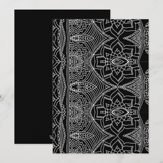 Carte Doodle (Devant / Derrière)