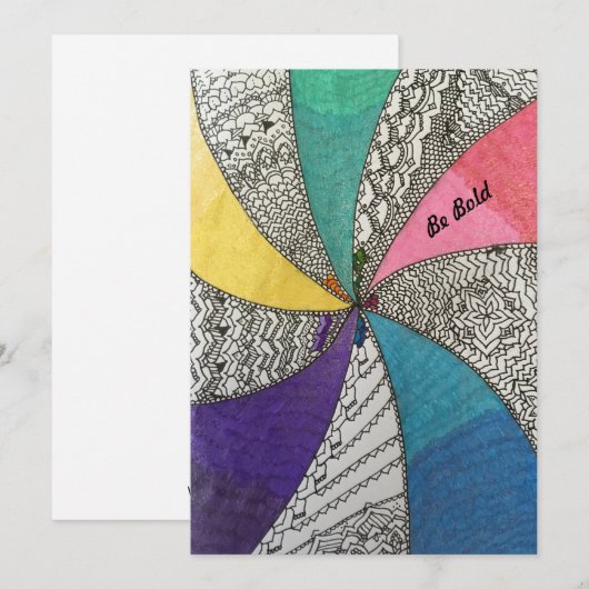 Carte Doodle (Devant / Derrière)