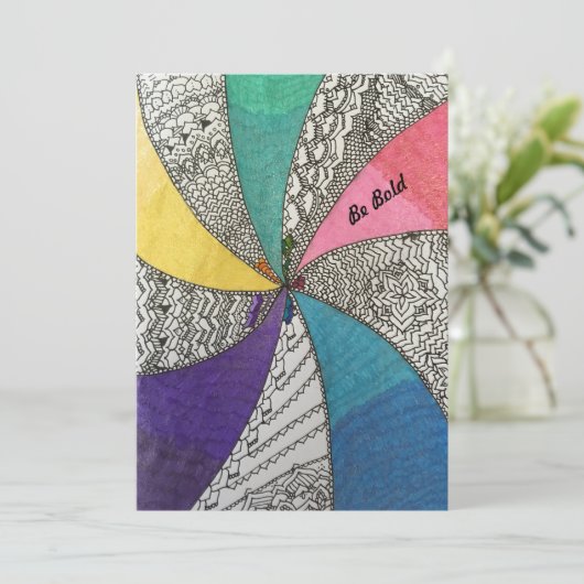 Carte Doodle (Debout devant)