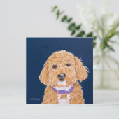 Carte Doodle adorable (Debout devant)