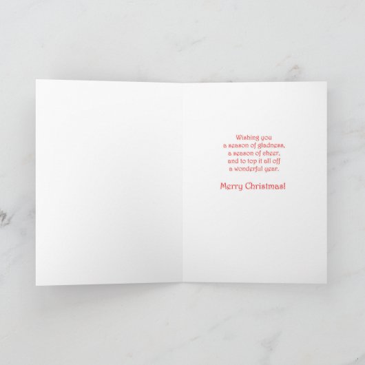 Carte Doodle Chien Noël (Intérieur)