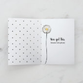 Carte Doodle Daisy et Ladybugs Penser à vous (Intérieur)