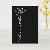 Carte Doodle Daisy et Ladybugs Penser à vous (Fleur jaune)