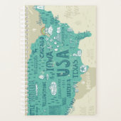 Carte Doodle Des États-Unis (Devant)