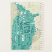 Carte Doodle Des États-Unis (Dos)