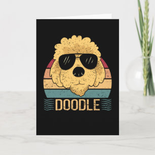 Carte Doodle Dogs Goldendoodle Dog Propriétaire