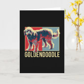 Carte Doodle d'or (Fleur jaune)