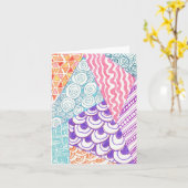 Carte Doodle-Rama (Fleur jaune)