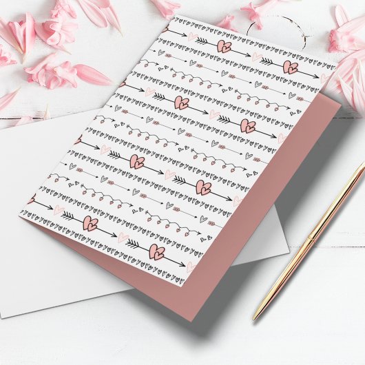 Carte Doodles de la Saint-Valentin