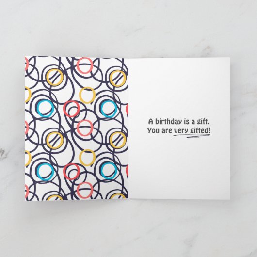 Carte Doodles funky pour 46e anniversaire (Intérieur)