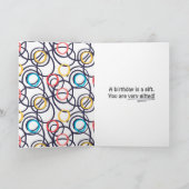 Carte Doodles funky pour 64e anniversaire (Intérieur)