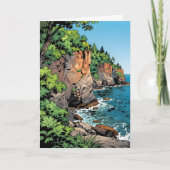 Carte Door County, Wisconsin Illustration and Poem (Devant)