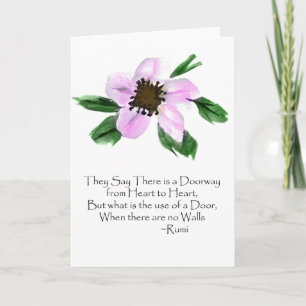 Carte Doorway Rumi Watercolor