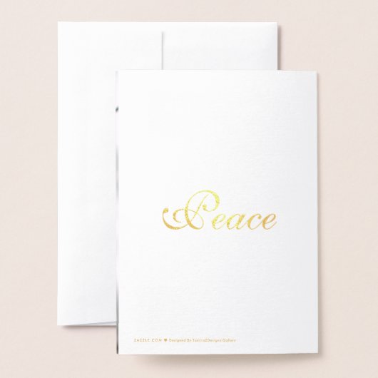 Carte d'or à bille rouge de Noël (Derrière avec enveloppe)