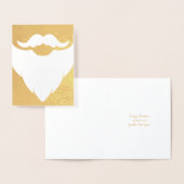 Carte d'or de barbe blanche père Noël Père Noël (Affichage)