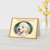 Carte d'or de la Fête des Mères (Fleur jaune)