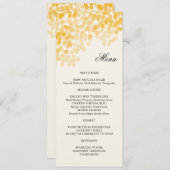 Carte d'or de menu de petite averse (Devant / Derrière)