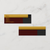 Carte d'or de profil de frontière (Devant / Derrière)