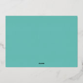 Carte d'or photo de Noël de Mele Kalikimaka Hawaii (Verso)