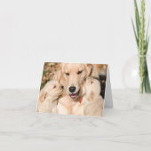 Carte d'or Retriever Mère's Day Note Card (Devant)