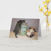 Carte Dora's Birthday Party - Chat / Kitten Birthday Car (Fleur jaune)