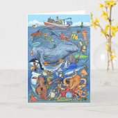 Carte d'orchestre sous-marine 5x7 (Fleur jaune)