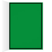 Carte d'orchidées Cymbidium Vert (Intérieur (Droit))