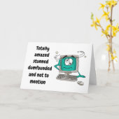 Carte d'ordinateur "55e" CONFUS D'ANNIVERSAIRE (Fleur jaune)