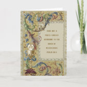 CARTE D'ORDINATION D'HÔTE DE PREMIÈRE MASSE PRIEST (Devant)