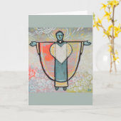 Carte d'ordination sacerdotale (Fleur jaune)