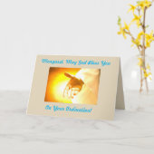 Carte d'ordre (Fleur jaune)