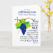 Carte d'ordre du prêtre (Fleur jaune)