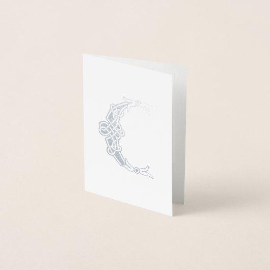 Carte Dorée 16e siècle Celtic Knot Capitale décorative C (Devant)