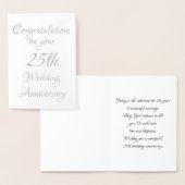 Carte Dorée 25e anniversaire (Affichage)