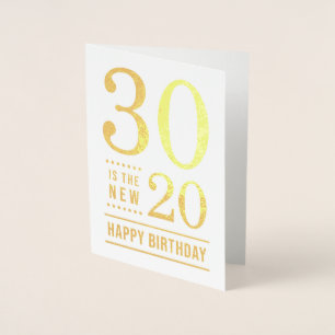 Carte Dorée 30e anniversaire 30 est le nouveau 20
