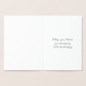 Carte Dorée 37e anniversaire - Art Déco Inspiré Look "37" + No (Intérieur)
