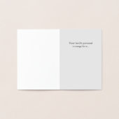 Carte Dorée 40 Ans. Anniversaire 40 ans (Intérieur)