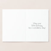 Carte Dorée 59e anniversaire - Art Déco Inspiré Look "59" & No (Intérieur)