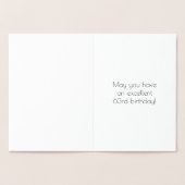 Carte Dorée 63e anniversaire - Art Déco Inspiré Look "63" + No (Intérieur)