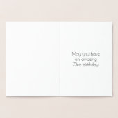 Carte Dorée 73e anniversaire - Art Déco Inspiré Look "73" & No (Intérieur)