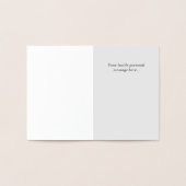 Carte Dorée 90 Ans. 90e anniversaire élégant (Intérieur)