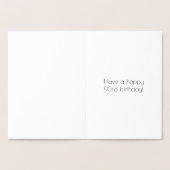 Carte Dorée 93ème anniversaire ~ Style Art Déco "93" & Nom per (Intérieur)