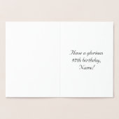 Carte Dorée 97th Birthday: Elegant, Ornate Script; Custom Name (Intérieur)