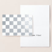 Carte Dorée à damiers blanc et argent (Affichage)