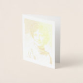 Carte Dorée A. Joyce Elliott Gold Foil Note Card (Devant)