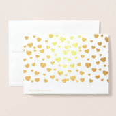 Carte Dorée À la reine de mon coeur. St-Valentin (Derrière avec enveloppe)